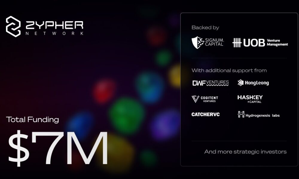 zypher-network-raises-$7-million-to-accelerate-decentralized-trust-for-autonomous-ai-agents